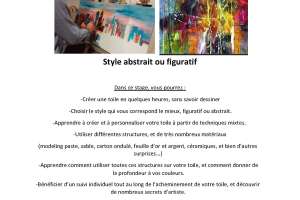 stage de peinture acrylique